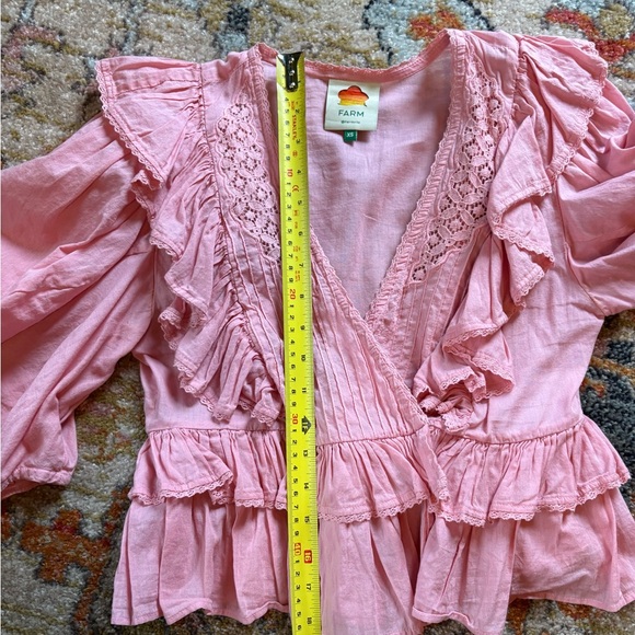 Farm Rio Pink Ruffled Blouse - Picture 4 of 5